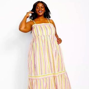 Lane Bryant Multi Colored Maxi Dress Size 22